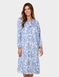 Brushed Fleece Print Nightdress - Blue