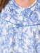 Brushed Fleece Print Nightdress - Blue