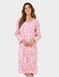 Brushed Fleece Print Nightdress - Pink