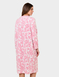 Brushed Fleece Print Nightdress - Pink