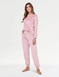 Supersoft Velour Fleece Pyjama - Pink