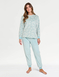 Supersoft Velour Fleece Pyjama - Sage