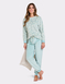 Supersoft Velour Fleece Pyjama - Sage