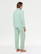 Sage Collar and Rever Jersey Pyjama - Sage