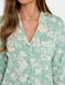 Sage Collar and Rever Jersey Nightdress - Sage