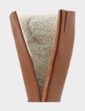 Leather Zip Boot with Thermal Lining - Tan