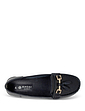 Nautical Wide Fit Leather Loafer - Black