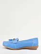 Nautical Wide Fit Leather Loafer - Blue