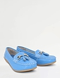 Nautical Wide Fit Leather Loafer - Blue