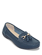 Nautical Wide Fit Leather Loafer - Navy
