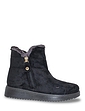 Wide Fit Mock Suede Faux Fur Lined Boot Black