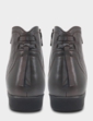 Leather Thermal Lined Twin Zip Boot With Back Tassel - Brown