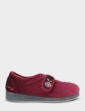 Padders Camilla Extra Wide EE Fit Slipper - Red