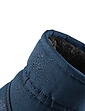 Ladies Wide Fit Water Resistant Fabric Front Zip Boot - Navy