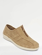 Dr Keller Zip Front Wide E Fit Leisure Shoe - Taupe