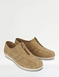 Dr Keller Zip Front Wide E Fit Leisure Shoe - Taupe