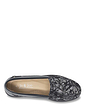 Metallic Over Print Loafer Style Shoe - Black