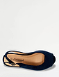 Wide E Fit Mock Suede Espadrille Sandal - Navy
