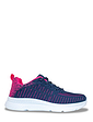 Wide EE Fit Lace Up Knit Fabric Leisure Shoe - Navy