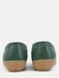 Leather Extra Wide EE Fit Loafers - Dark Green