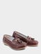 Leather Extra Wide EE Fit Loafers - Plum