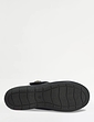 Extra Wide EEE Fit Touch Fasten Leather Shoe - Navy