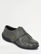 Extra Wide EEE Fit Touch Fasten Leather Shoe - Olive
