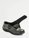 Extra Wide EEE Fit Touch Fasten Leather Shoe - Olive