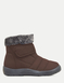 Wide Fit Thermal Lined Showerproof Boots - Chocolate