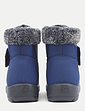 Wide Fit Thermal Lined Showerproof Boots - Navy