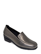 Slip On Wide E Fit Leather Shoe - Pewter