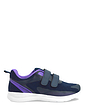 Touch Fasten Wide EE Fit Lightweight Shoes - Navy