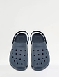 Wide Fit Lightweight Clog Shoe - Navy