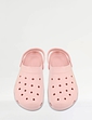 Wide Fit Lightweight Clog Shoe - Pink