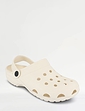 Wide Fit Lightweight Clog Shoe - Stone