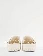 Wide Fit Lightweight Clog Shoe - Stone