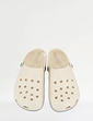 Wide Fit Lightweight Clog Shoe - Stone