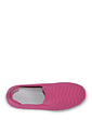 Wide Fit Knit Fabric Slip On Trainers - Pink