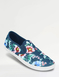 Dr Keller Wide Fit Slip On Canvas Shoe - Navy Print