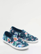 Dr Keller Wide Fit Slip On Canvas Shoe - Navy Print