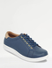 Leather Wide E Fit Lace Up Leisure Shoes - Navy