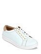 Leather Wide E Fit Lace Up Leisure Shoes - White