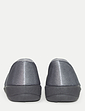 Wide E Fit Elastic Gusset Slipper - Grey