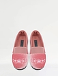 Wide E Fit Elastic Gusset Slipper - Pink