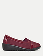 Dr Lightfoot E Fit Wedge Pump - Burgundy