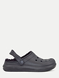 Wide Fit Fleece Lined Clog - Black