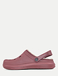 Wide Fit Fleece Lined Clog - Burgundy