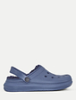 Wide Fit Fleece Lined Clog - Navy