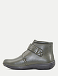 Wide EE Fit Leather Touch Fasten Boot - Olive