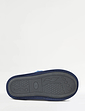 Textured Fleece Mule Slipper - Blueberry